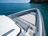 Spacious forward deck area with room to sunbath or kick back and take in the view